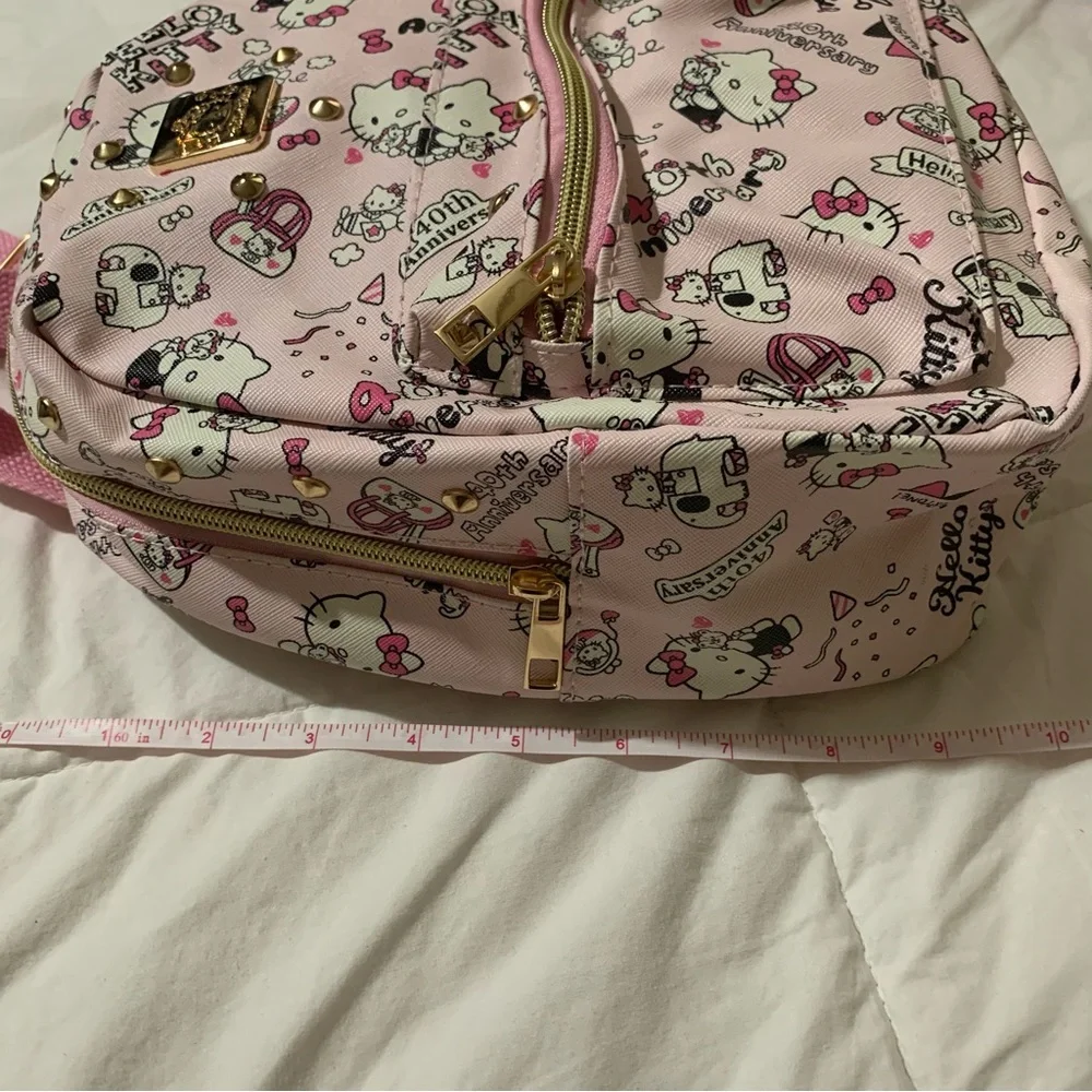 Pink Hello Kitty Mini Backpack with Gold Details NWOT